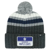 NHL Toronto Maple Leafs '47 Stack Patch Cuffed Knit Hat with Pom
