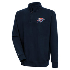 Oklahoma City Thunder Antigua Victory Quarter-Zip Pullover Top