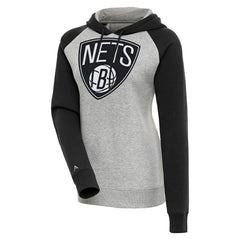 Brooklyn Nets Antigua Women's Victory Raglan Sleeve Pullover Hoodie