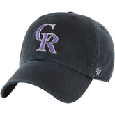 Black Colorado Rockies '47 Youth Clean Up Adjustable Hat