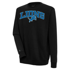 Antigua Victory Chenille Pullover Sweatshirt - Detroit Lions Pullover