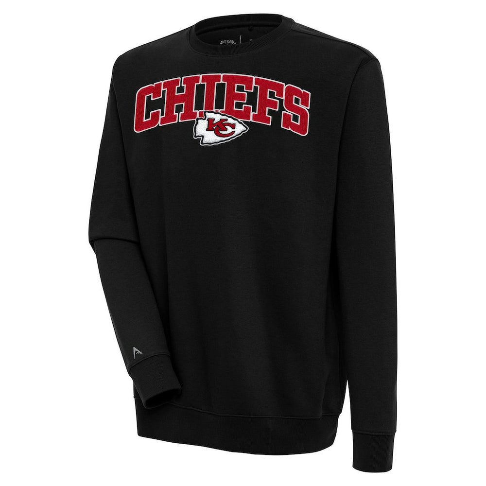 Antigua Victory Chenille Pullover Sweatshirt - Kansas City Chiefs Pullover