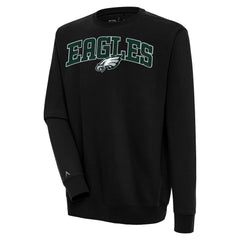 Antigua Victory Chenille Pullover Sweatshirt - Philadelphia Eagles Pullover