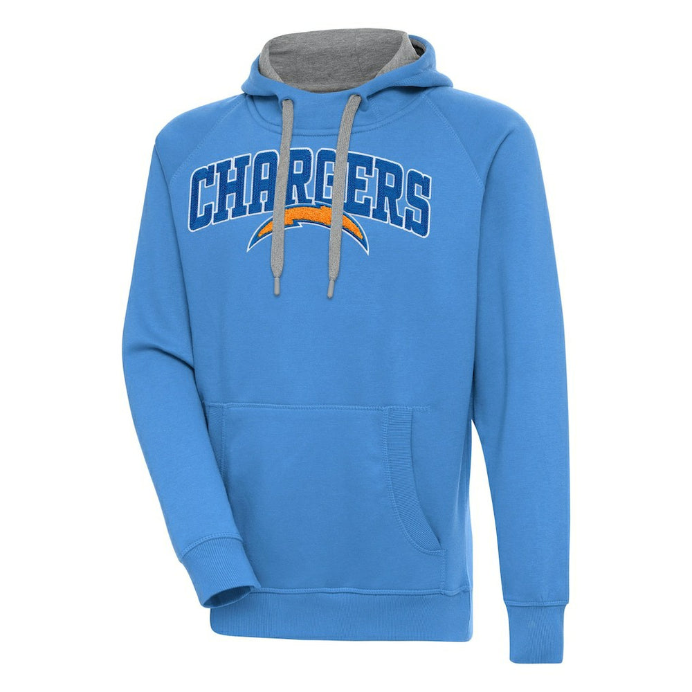Antigua Victory Pullover Hoodie - Los Angeles Chargers Hoodies