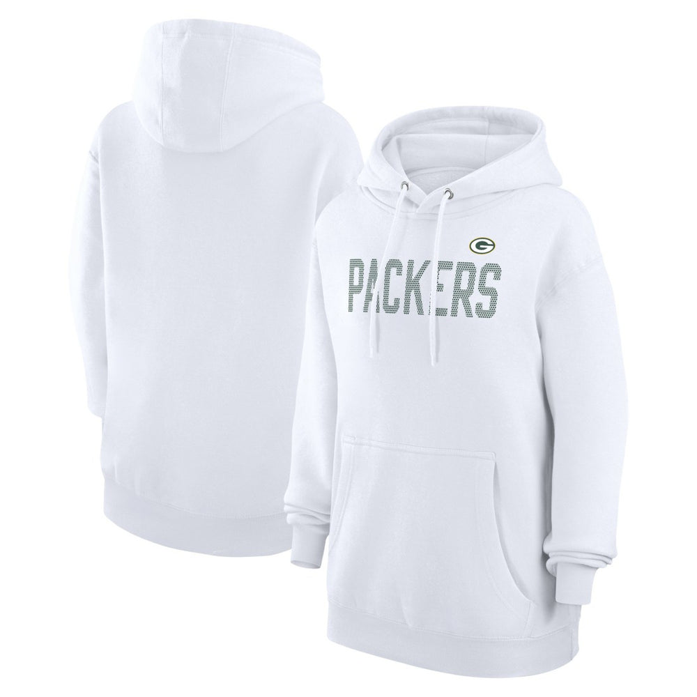 G-III 4Her by Carl Banks Women's Dot Print Pullover Hoodie - Green Bay Packers Hoodies