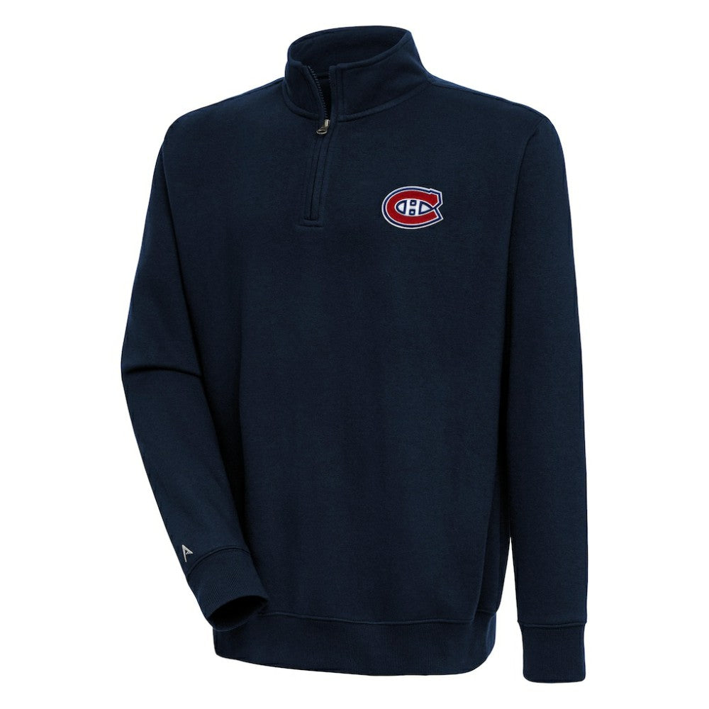 NHL Montreal Canadiens Antigua Victory Quarter-Zip Pullover Top