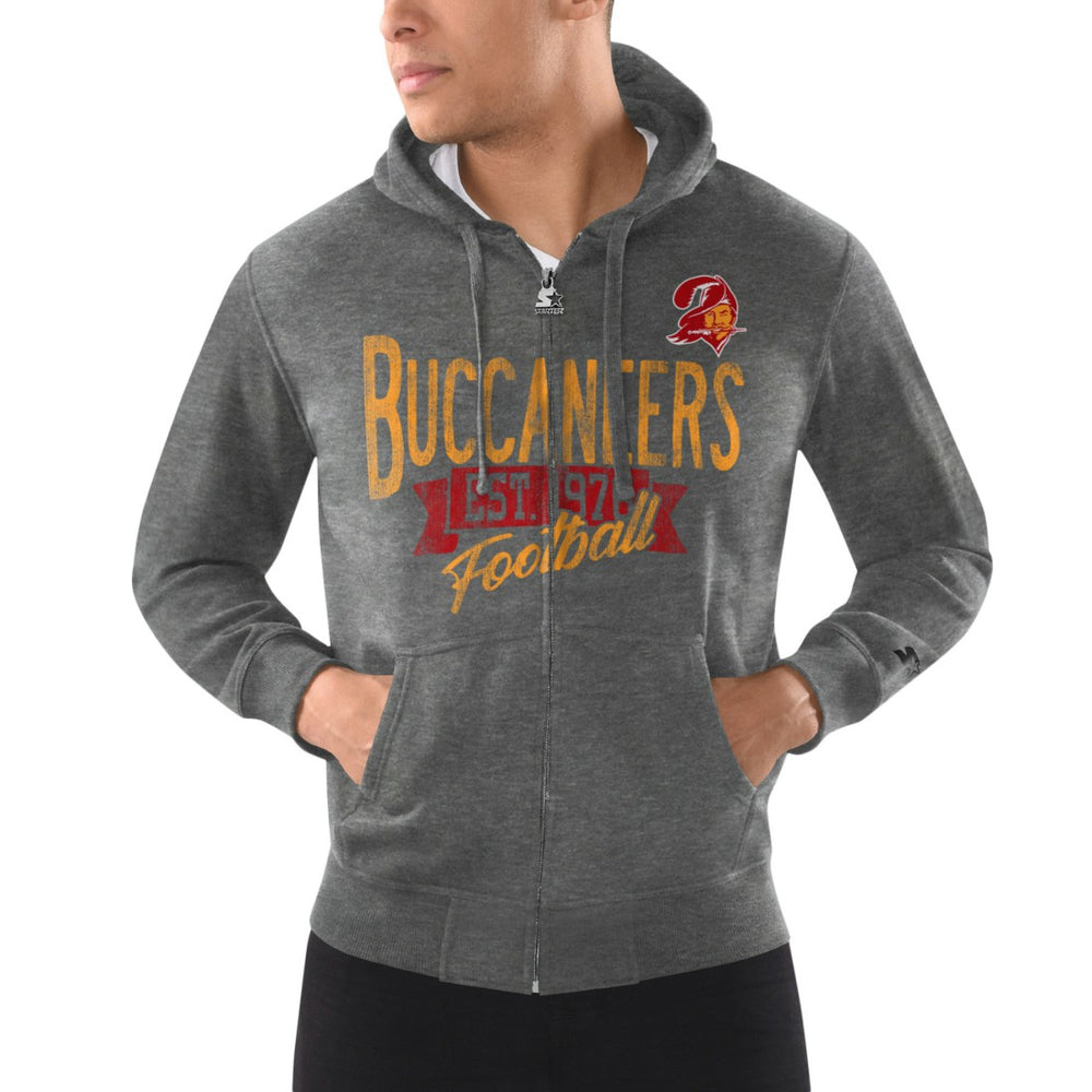 Starter Domestic Post Season Vintage Logo Full-Zip Hoodie - Tampa Bay Buccaneers Hoodies