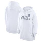 White New York Yankees G-III 4Her by Carl Banks Women's Dot Print Pullover Hoodie
