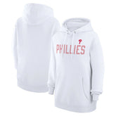 White Philadelphia Phillies G-III 4Her by Carl Banks Women's Dot Print Pullover Hoodie