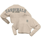 Cream St. Louis Cardinals Fanatics Women's Long Sleeve Cropped Jersey T-Shirt