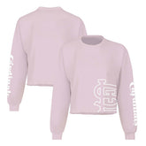 Pink St. Louis Cardinals Fanatics Women's Cropped Slouchy Long Sleeve T-Shirt