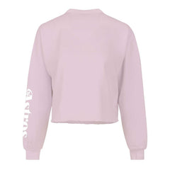 Pink Houston Astros Fanatics Women's Cropped Slouchy Long Sleeve T-Shirt