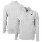 Cutter & Buck Big & Tall Adapt Eco Knit Quarter-Zip Pullover Top - Carolina Panthers Pullover
