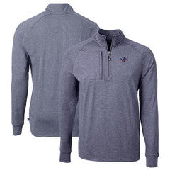 Cutter & Buck Big & Tall Adapt Eco Knit Quarter-Zip Pullover Top - Detroit Lions Pullover