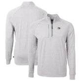 Cutter & Buck Big & Tall Adapt Eco Knit Quarter-Zip Pullover Top - Kansas City Chiefs Pullover