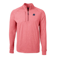Cutter & Buck Big & Tall Adapt Eco Knit Quarter-Zip Pullover Top - Miami Dolphins Pullover