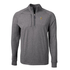 Cutter & Buck Big & Tall Adapt Eco Knit Quarter-Zip Pullover Top - Minnesota Vikings Pullover