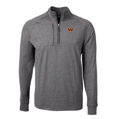 Cutter & Buck Big & Tall Adapt Eco Knit Quarter-Zip Pullover Top - Washington Commanders Pullover