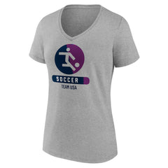 US Soccer Women's Radiating Victory V-Neck T-Shirt