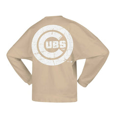 Tan Chicago Cubs Fanatics Women's Branded Fleece Pullover Sweatshirt