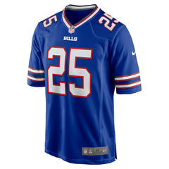 Ty Johnson Team Game Jersey - Buffalo Bills Jerseys