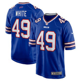 DaShaun White Team Game Jersey - Buffalo Bills Jerseys