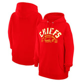 Starter Unisex Half Ball Team Fleece Pullover Hoodie - Kansas City Chiefs Hoodies