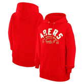 Starter Unisex Half Ball Team Fleece Pullover Hoodie - San Francisco 49ers Hoodies