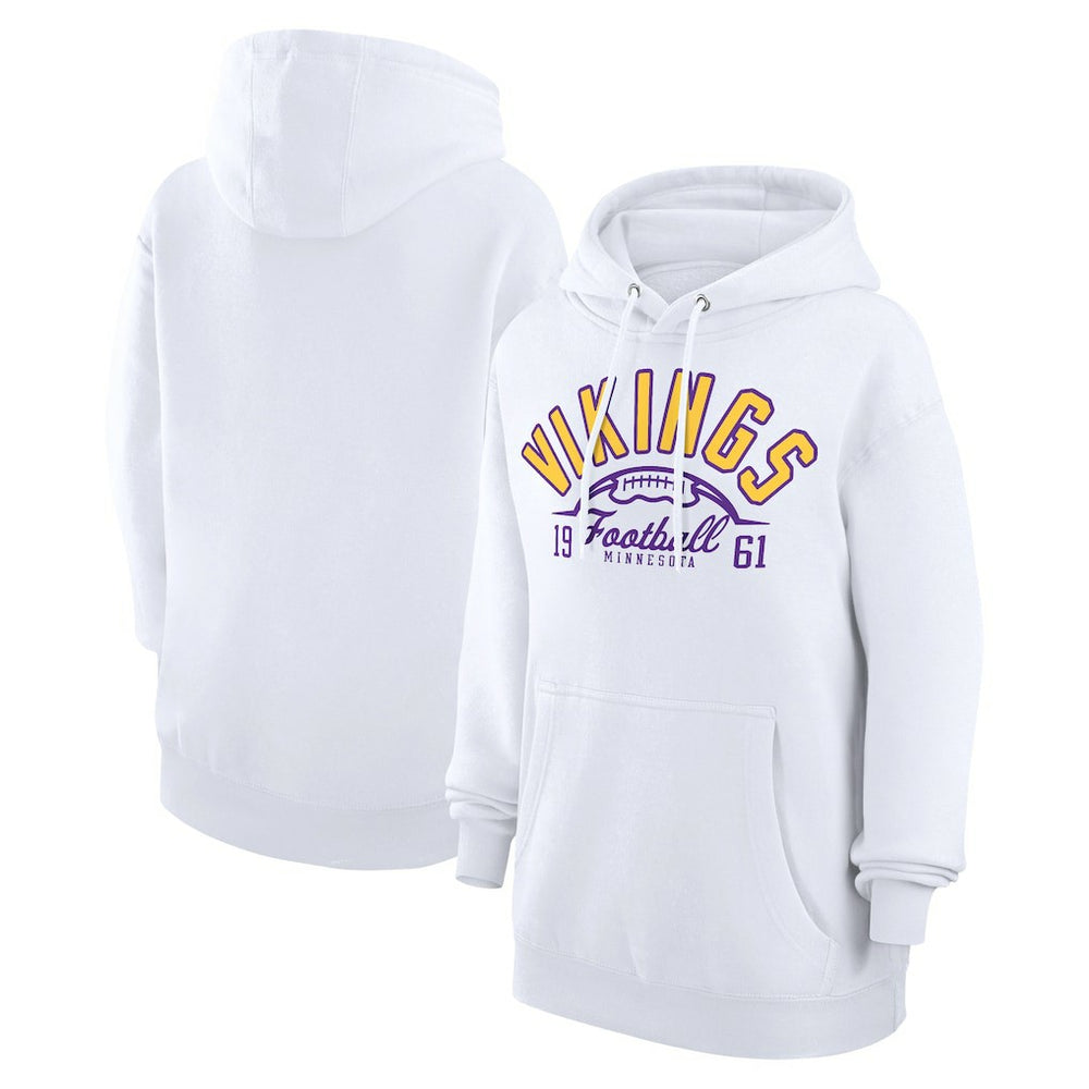 Starter Unisex Half Ball Team Fleece Pullover Hoodie - Minnesota Vikings Hoodies
