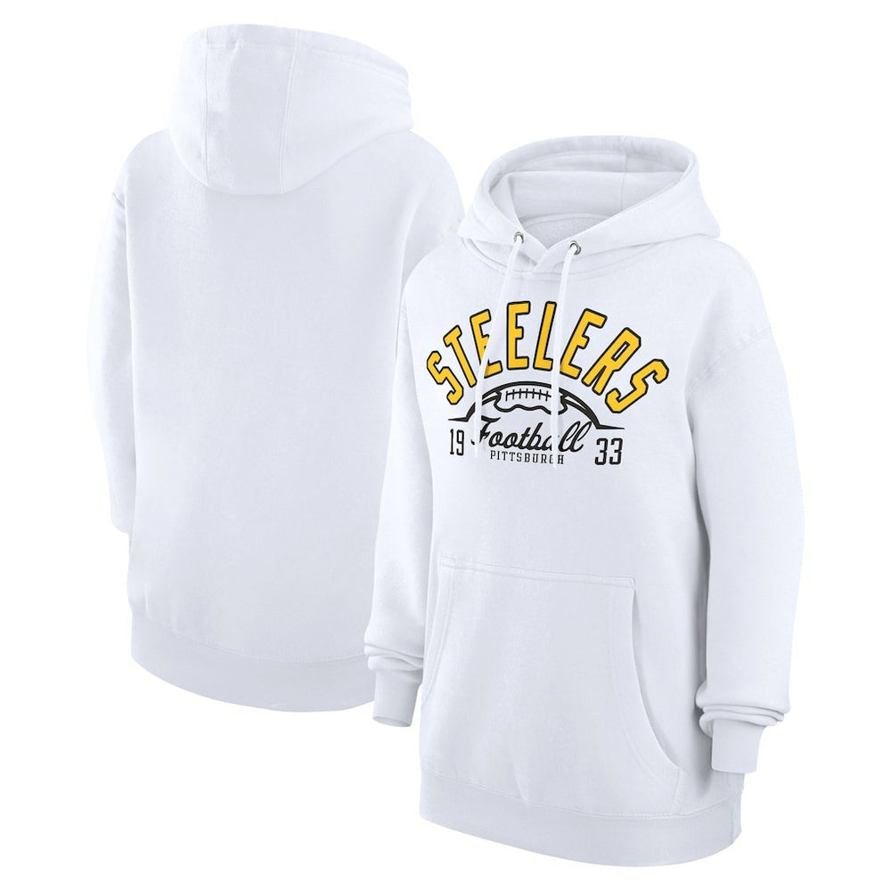 Starter Unisex Half Ball Team Fleece Pullover Hoodie - Pittsburgh Steelers Hoodies