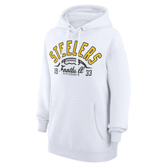 Starter Unisex Half Ball Team Fleece Pullover Hoodie - Pittsburgh Steelers Hoodies