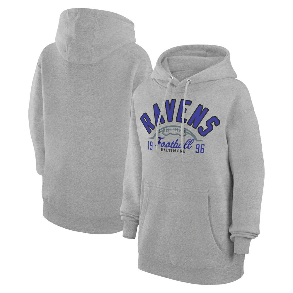 Starter Unisex Half Ball Team Fleece Pullover Hoodie - Baltimore Ravens Hoodies