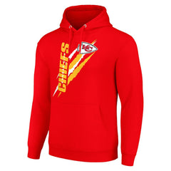 Starter Unisex Color Scratch Fleece Pullover Hoodie - Kansas City Chiefs Hoodies