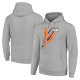 Starter Unisex Color Scratch Fleece Pullover Hoodie - Denver Broncos Hoodies
