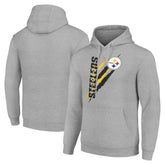 Starter Unisex Color Scratch Fleece Pullover Hoodie - Pittsburgh Steelers Hoodies