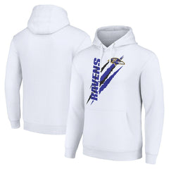 Starter Unisex Color Scratch Fleece Pullover Hoodie - Baltimore Ravens Hoodies