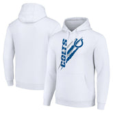 Starter Unisex Color Scratch Fleece Pullover Hoodie - Indianapolis Colts Hoodies