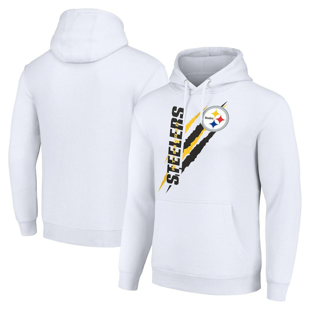 Starter Unisex Color Scratch Fleece Pullover Hoodie - Pittsburgh Steelers Hoodies