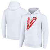 Starter Unisex Color Scratch Fleece Pullover Hoodie - San Francisco 49ers Hoodies