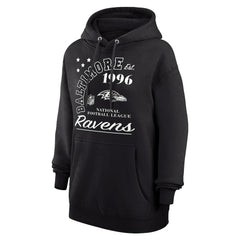 Starter Unisex Arch Team Fleece Pullover Hoodie - Baltimore Ravens Hoodies