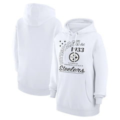 Starter Unisex Arch Team Fleece Pullover Hoodie - Pittsburgh Steelers Hoodies