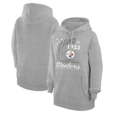 Starter Unisex Arch Team Fleece Pullover Hoodie - Pittsburgh Steelers Hoodies