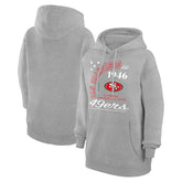 Starter Unisex Arch Team Fleece Pullover Hoodie - San Francisco 49ers Hoodies