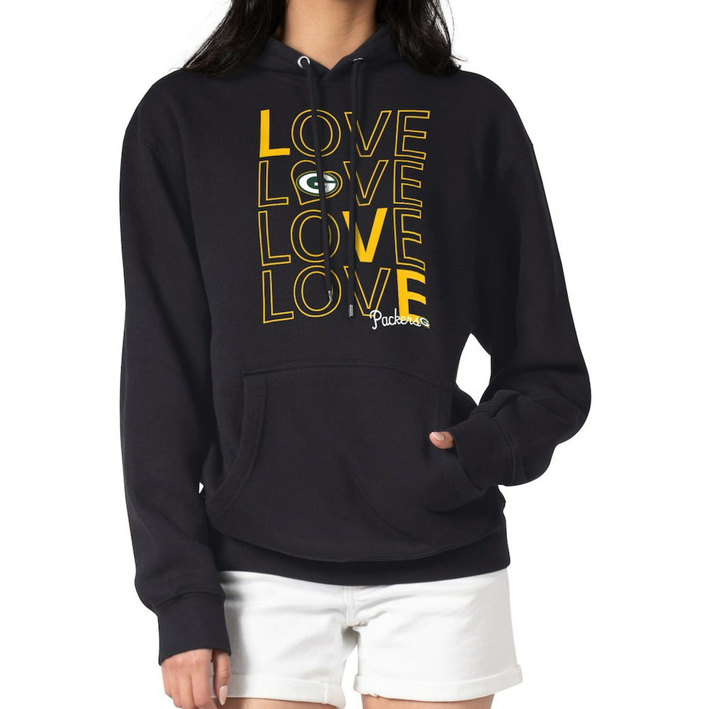 G-III 4Her by Carl Banks Women's Love Graphic Pullover Hoodie - Green Bay Packers Hoodies