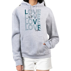 G-III 4Her by Carl Banks Women's Love Graphic Pullover Hoodie - Philadelphia Eagles Hoodies