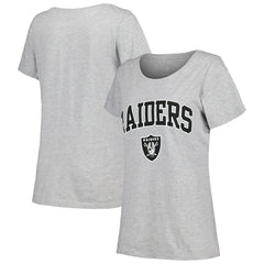 Women's Plus Size Arch Over Logo T-Shirt - Las Vegas Raiders T-shirts