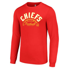Starter Half Ball Team Long Sleeve T-Shirt - Kansas City Chiefs T-shirts