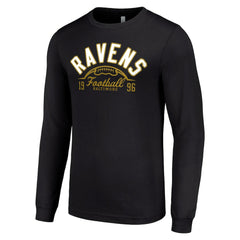 Starter Half Ball Team Long Sleeve T-Shirt - Baltimore Ravens T-shirts