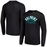 Starter Half Ball Team Long Sleeve T-Shirt - Miami Dolphins T-shirts
