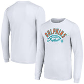 Starter Half Ball Team Long Sleeve T-Shirt - Miami Dolphins T-shirts